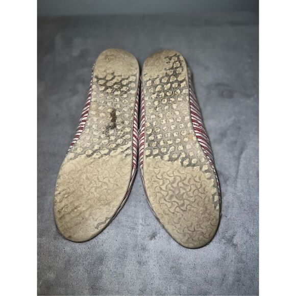 Toms Striped Espadrilles Flats Red & White Women’s 7 - Picture 6 of 6